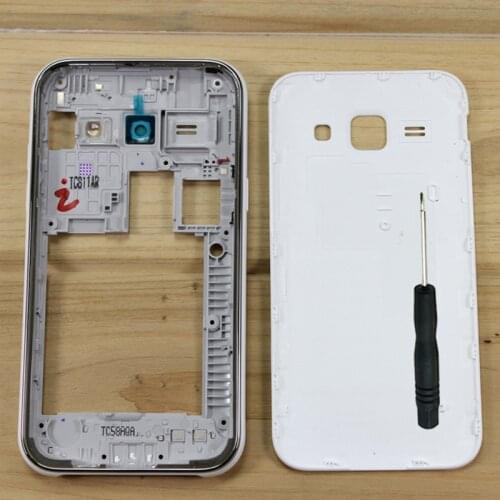 For Samsung Galaxy J1 2015 J100 J100F J100H J100FN Original Mobile Phone Chassis Case Housing Middle Frame With Back Cover