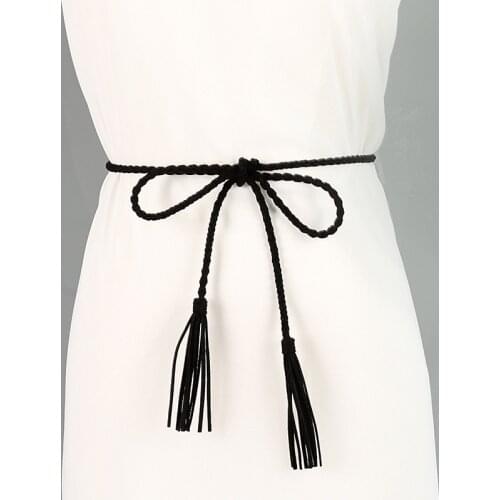 Dress flannel Braided belt Thin waist chain Fashion waist rope p107