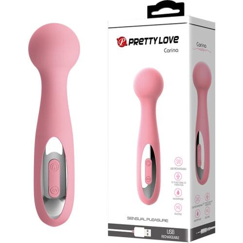 Pretty Love USB rechargeable 12 Speed Waterproof G-Spot AV Wand Sex Toys,Magic Wand Massager Vibrators Sex Products For Woman