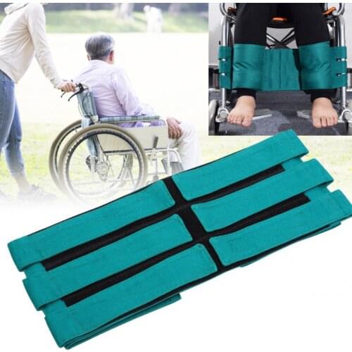 Adjustable Leg Body Fixation Strap Wheelchair Strap Safety Belt for Elderly Patients Wheelchair Limbs fixed Belts Brace Supports