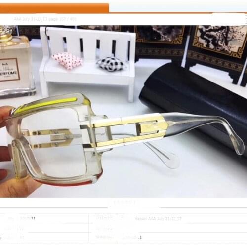 Woman fashion sunglasses Transparent one-piece flat mirror sunglasses for men women sunglasses