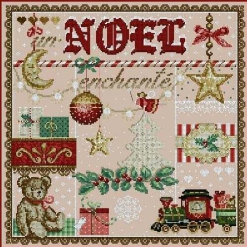 148 Little Bear Christmas Needlework Counted Cross-Stitching Kits New Style Counted Cross stich Painting