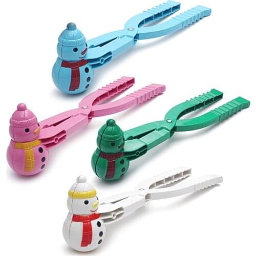 4pcs Winter Snowball Maker Clip Kids Sports Sand Outdoor Sand Snow Ball Mold Toys Plastic Snowman Maker for Children Gifts