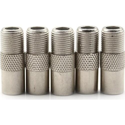 5PC/lot Coaxial Coax RF Adapter Connectors TV PAL Male Plug to "F" Female Silver Female F to Male Plug Adapter Wholesale