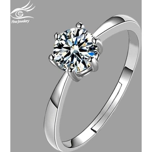 7KMOOR 925 Sterling Silver Wedding Ring For Women Cross Zirconia Luxury Opening Ring anel de prata Valentines Day Present