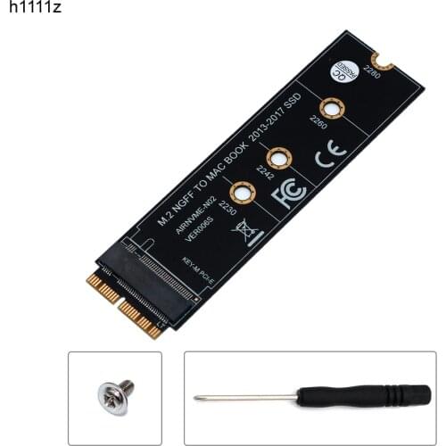 M.2 Adapter M.2 NGFF PCIe AHCI SSD Adapter for MACBOOK Air 2013 2014 2015 2017 A1466 Pro A1398 A1502 A1419 for Apple SSD Adapter