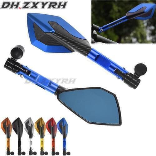 Aluminum Motorcycle Handlebar Rear View Mirrors Anti-glare Mirror for Yamaha MT07 MT-07 FZ07 FJ07 FJ-09/MT-09 Tracer