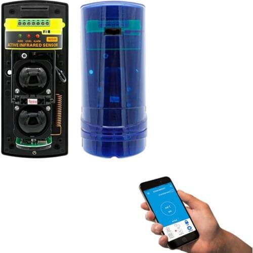 Waterproof 2 Beams Wireless 433MHz Infrared Beam Sensor Detector Alarm 60m detect distance for GSM WiFi Home Burglar System