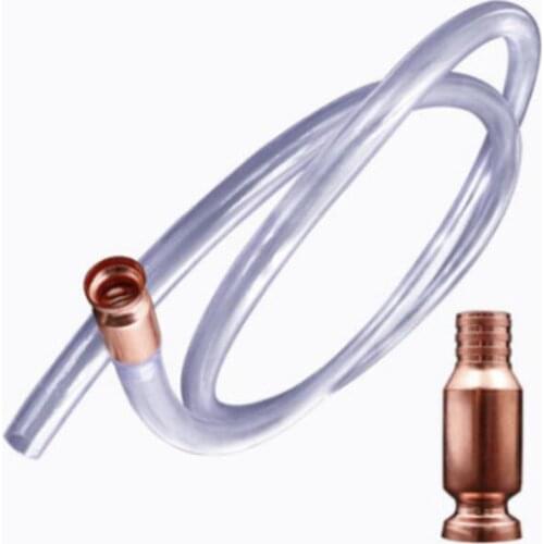 Safety Self Priming Hose Flexible Siphon Connector Copper Siphon Refueling Gas Siphon Pump Gasoline Fuel Water Shaker Siphon
