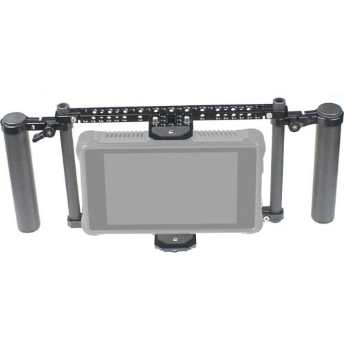BGNing 7 inch 7" Monitor Cage Protection Frame With 1/4"-20 & 3/8"-16 Mount Holes for Atomos Ninja Inferno / Shotgun 7 /Ikan HH7