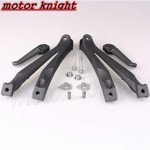 Black Rear Passenger Foot Pegs Bracket Footrest fit For Yamaha YZF R1 2004 2005 2006 2007 2008