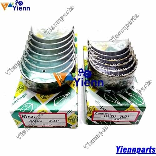 For ISUZU 3LD1 3LD2 Crankshaft Main Bearing & Connecting Rod Bearing Set For Isuzu Engine John Deere 35ZTS 35CZTX Excavator