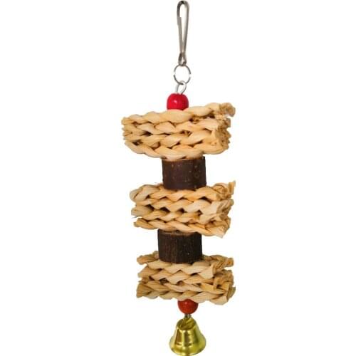 Parrot toy bird toy corn leaf corn peel pepper wood bite string hanging string bite tear