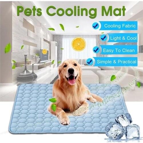 Dog Mat Summer Cooling Pad Mat for Cats Dogs Blanket Breathable Pet Bed Washable Ice Pad Cushion for Small Medium Large Dogs