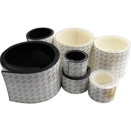 Solid Silicone Self-adhesive Sealing Tape Bar Seal Strip Door Window Antislip 10 15 20 30 40 50 100 x 1 2 3 5mm 2m Black White