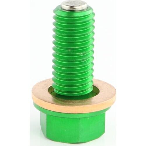 Fit For Kawasaki KX450F 2006-2015 KLX450R 2008-2013 M10x1.5 Motorcycle Accessories Magnetic Oil Drain Plug Sealing Washer