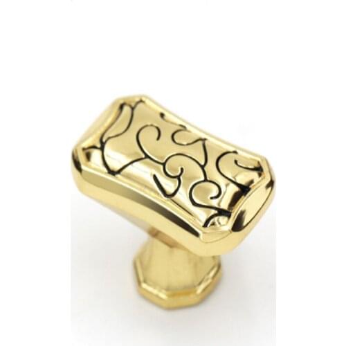 Modern minimalist shoe cabinet wardrobe door hardware furniture handle Pearl White Gold rattan flower single hole handle