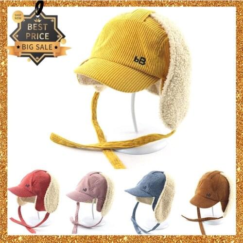 Fashion Warm Sun Hat Foldable Baseball Cap Kids Cottoon Beanie Bucket Caps Boy Girl Autumn Casquette HipHop Winter Shield Enfant