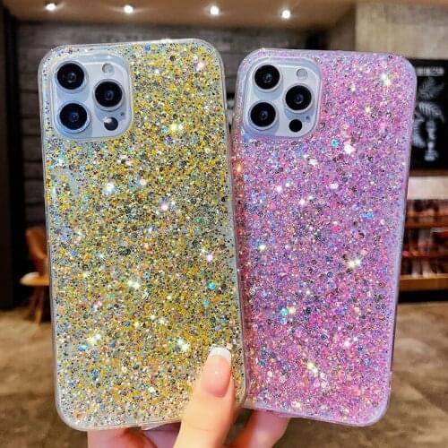 Soft TPU Full Phone Case For samsung galaxy a72 a52 a32 a22 a12 a31 a70 a10 a51 a71 a50 Laser Glitter Sequins Body Back Cover