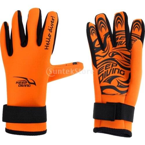 Men Women Neoprene Scuba Diving Snorkeling Surfing Spearfishing Water Sports Warm Gloves S - XL - High Quality and Professional