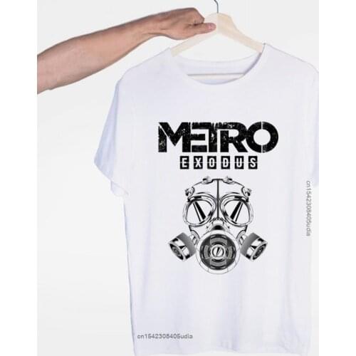Newest T-Shirt Metro Exodus T-Shirt Men Fashion Harajuku Game T-Shirt Metro Exodus T-Shirt Discount Men Top T-Shirts