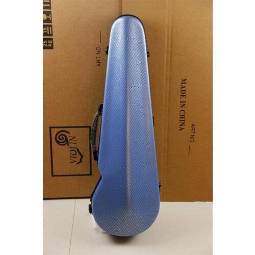 New High Quality Violin Fiddle 4/4 Full Size Blue Composite Carbon Fiber Case Bag With Bow Holders Violino Accessories