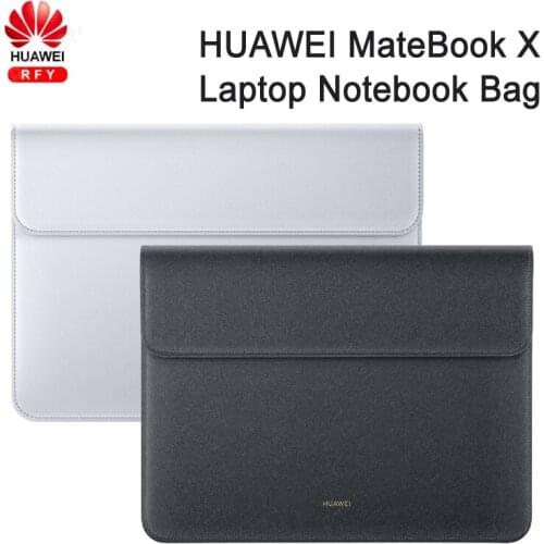 Original HUAWEI HUAWEI MateBook X Laptop Notebook Bag Tablet Bag Leather Micro Fiber inside Slim Sleeve For HUAWEI MateBook X