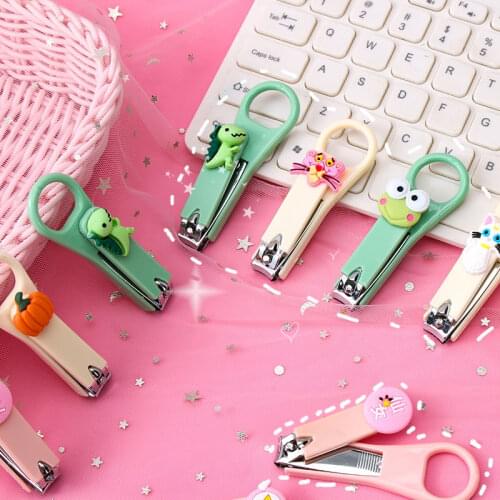 Professional Stainless Steel Nail Clippers Trimmer Cute Cartoon Tool Nail Clippers Colorful Nail Clipper Manicure Pedicure Care
