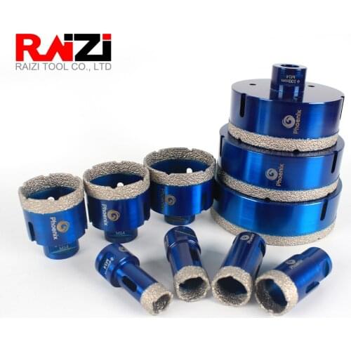 Raizi 1 Pc 5-125 mm Porcelain Ceramic Tile drill bit for granite marble M14 Diamond tile Hole saw Cutter bit