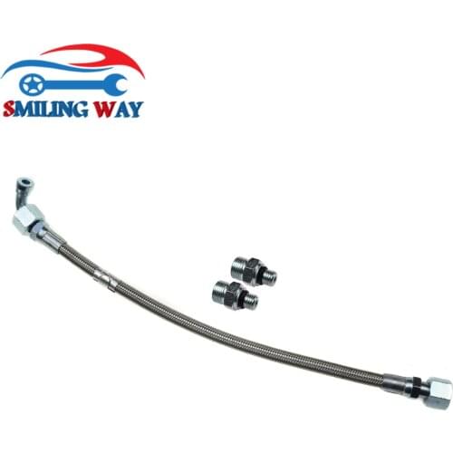 Turbo Oil Feed Line Pipe & 2 Fittings For Dodge Ram 5.9L 24V 1998 1999 2000 2001 2002 3937216 3282164 3935821 4940183 3922790