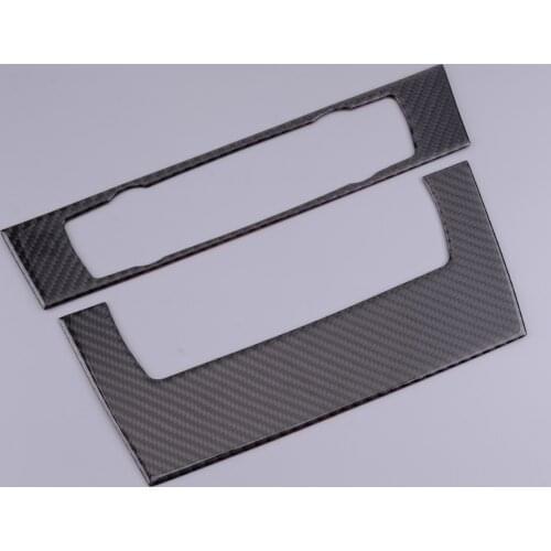 Carbon Fiber Texture Black AC CD Control Panel Trim Moulding fit for BMW 3 Series E90 E92 E93 2005-2007 2008 2009 2010 2011 2012