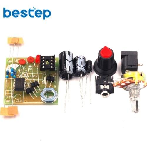 Smart Electronic DIY Kit LM386 Super Mini Audio Amplifier DIY Kit Suite Trousse LM386 Amplificador Module Board 3.5mm 3-12V