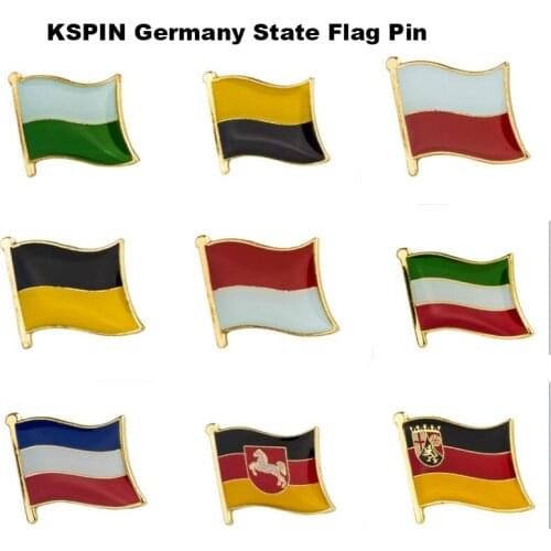 Germany Flag Metal Lapel Pins Flag Badge Decorativas Vinatage Brooches for Men/Women