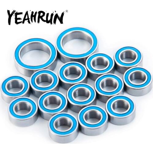 YEAHRUN 15Pcs Metal Wheel Hubs Bearing Kit for ECX 1/10 2wd RC Crawler Car Truck Upgrade Parts Accessories