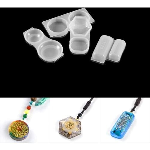 1pcs DIY Pendant Pentagram UV Epoxy Resin Mold Handmade Key Chain Silicone Mold for Jewelry Making Tools Resin Craft