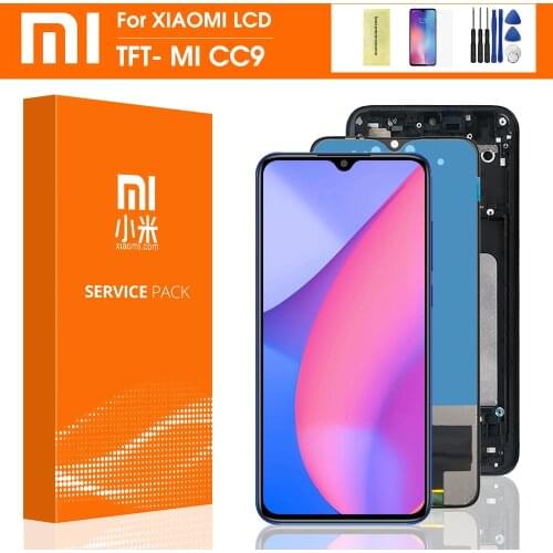 100% Tested Mi CC9 LCD For Xiaomi CC9 Display Touch Screen Digitizer Assembly Parts For Xiaomi Mi 9 lite M1904F3BG Lcd