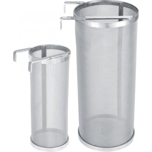300 Micron Stainless Steel Homemade Brew Beer Hop Mesh Filter Strainer with Hook Brew Beer Pellet Hop Filter