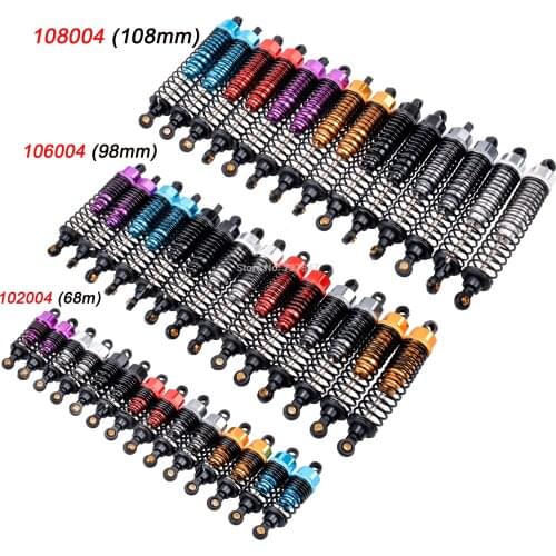 108004 106004 102004 68mm/98mm /108mm Aluminum Shocks Absorbers Damper for HSP HPI Himoto 1/10 Scale RC Car Truck Off Road Buggy