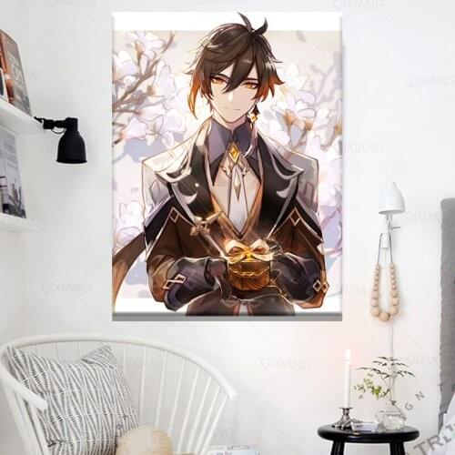 HD Genshin Impact Game Poster Dadalia Anime Posters Canvas Painting Wall Art Picture Photos for Children Room Decor