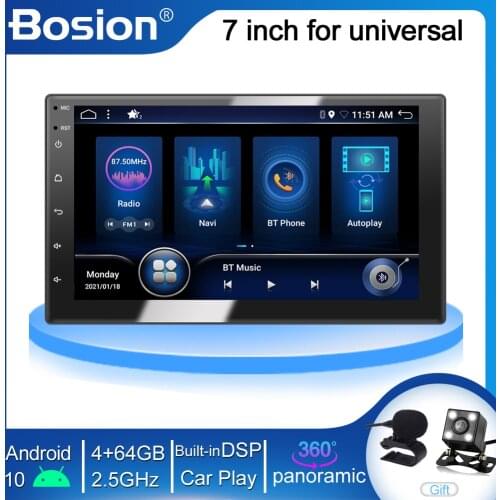 4GB+64GB 1din 2din car radio gps android 10 car stereo cassette player recorder Radio Tuner GPS Navigation RDS DSP AUTO PLAY AHD
