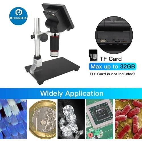 5.0 inch LCD Digital USB Microscopio 1000X Endoscope Record Zoom Storage Camera Video Recorder Phone Soldering PCB Watch Repair