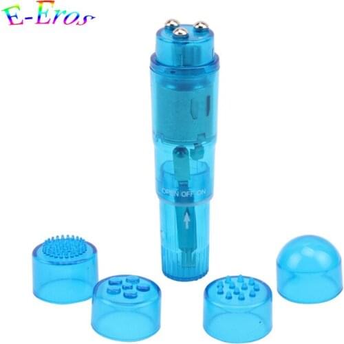 ORISSI Cheap 4 In One Massager Interchangeable Waterproof Mini G Spot Vibrator Women Clitoris Stimulators Sex Toys Sex Products