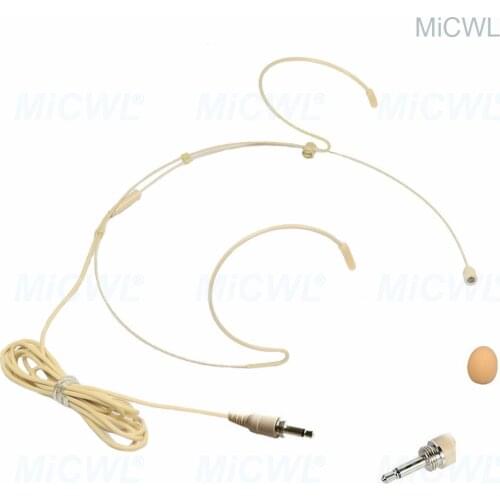 Pro Headset HeadMic Wireless Microphone 3.5mm Standard Screw External Lock For Wireless Mic BodyPack Transmitter Computer Laptop