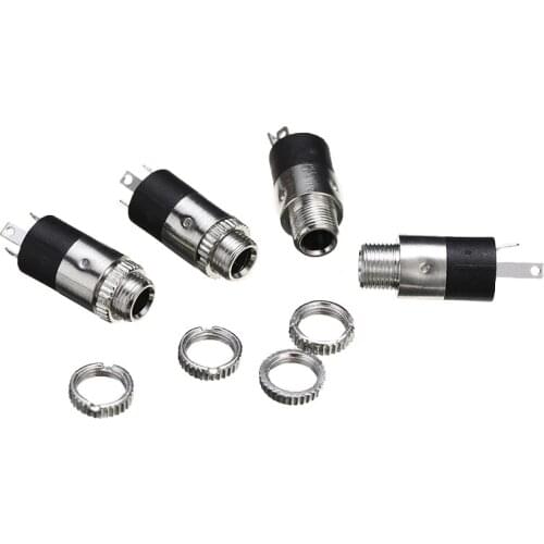 Mayitr 10pcs Professional 3.5mm Mini Stereo Panel Mounts Female Headphone Jack Plug Stereo Audio Panel Mount Connector