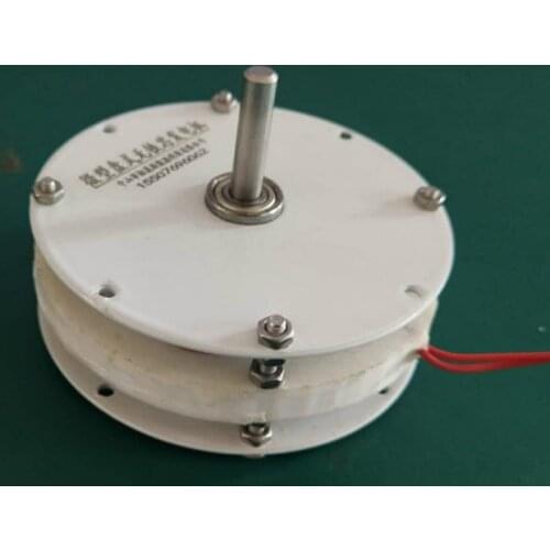 20W Mini Disc Ironless Core Permanent Magnet Generator High Efficiency Low Speed Low Resistance DIY Wind Power