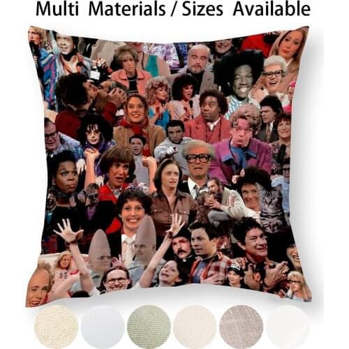 Saturday Night Live Collage Pillow Case Throw Pillow Cover Cotton Linen Flax Saturday Night Live Snl Not Ready For Primetime