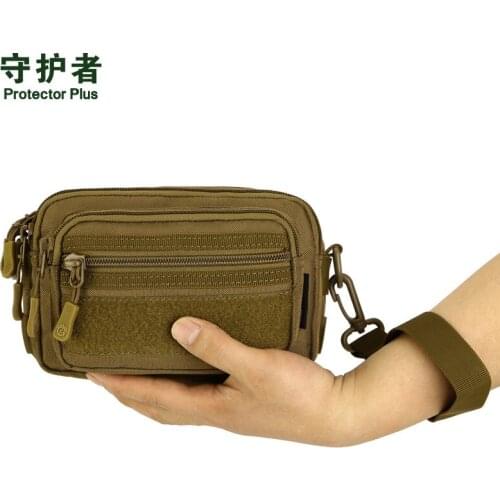 Male female fan of nylon bag waist bag the thoracic hand vice package tourism camouflage female inclined shoulder bag
