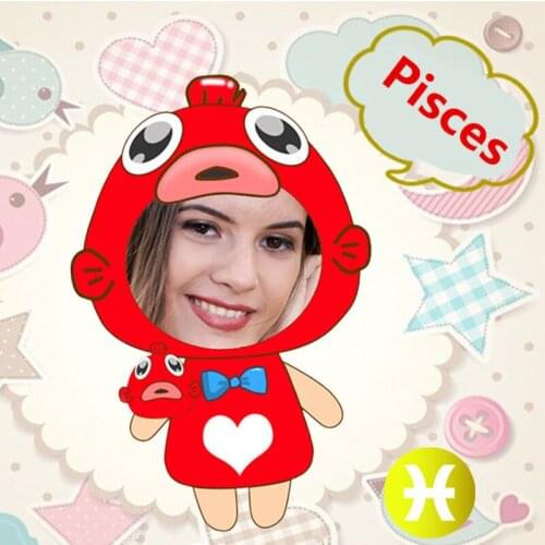 New Hot Photo customization DIY zodiac Pisces Cushion Plush Toys Dolls cartoon Pillow Sofa car Decorative Creative Birthday Gift