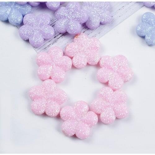 10-30Pcs/Lot New Acrylic Flower Shape Loose Beads Pick Colors DIY Accessories Jewelry Beads Spacer Beads For Jewelry Wholesale