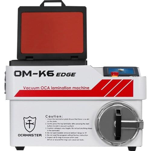 OCA Master OM-K6 Edge unbent flex cable vacuun laminating machine for iphone samsung edge lcd laminating built in bubble remover